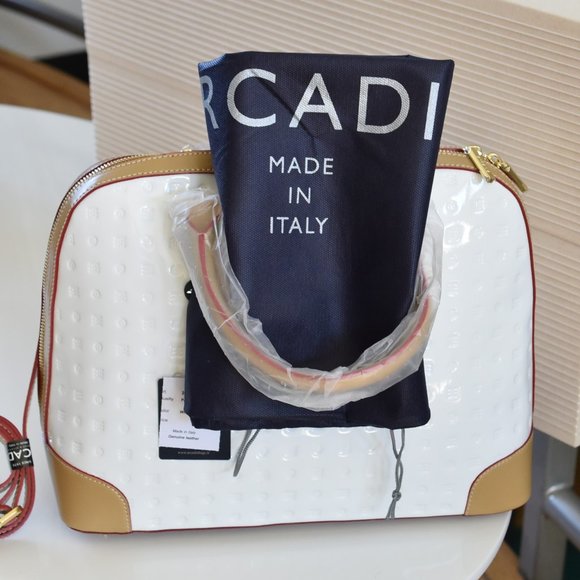 NEW! Arcadia dome satchel crossbody White Bag - Picture 4 of 16